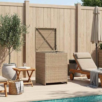 vidaXL Kussenbox 55 x 55 x 69 cm staal, Tuin en Terras, Verzenden, Nieuw