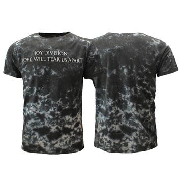 Joy Division Love Will Tear Us Apart Dip Dye T-Shirt - Offic, Nieuw