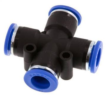 10mm Cross PA 66 Insteekfitting NBR, Verzenden