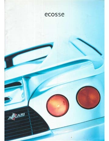 2000 ASCARI ECOSSE BROCHURE ENGELS, Nieuw