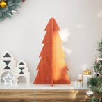 vidaXL Kerstdecoratie kerstboom 69,5 cm massief grenenhout, Verzenden, Nieuw