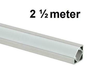LED Profiel 2,5 meter - 45 graden, Verzenden, Nieuw