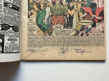 X-Men #109 - Signed by Chris Claremont, John Byrne, Terry, Nieuw