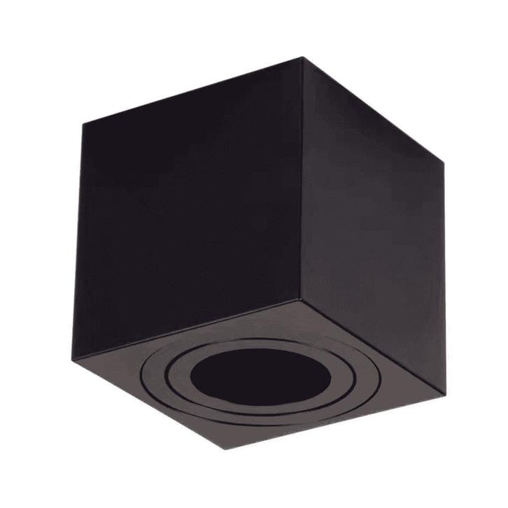 Plafondspot vierkant GU10 Zwart, Maison & Meubles, Lampes | Plafonniers, Envoi