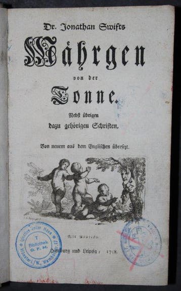 Dr.Jonathan Swifts - Dr.Jonathan Swifts Mährgen von der, Antiek en Kunst