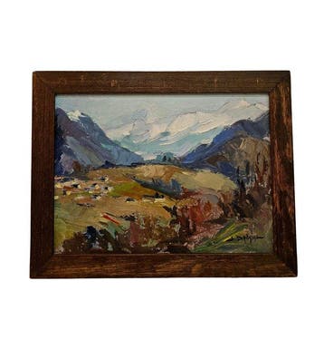 French School (Early 20th century) - Alpine Landscape