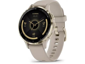 Garmin Venu 3S - Smartwatch - 41mm AMOLED - Goud (Grijs), Verzenden, Zo goed als nieuw, Garmin