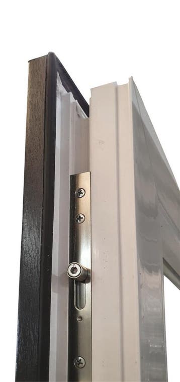 Deur wit 1/2 glas Basic b85 x h185 cm L, 80 tot 100 cm, Minder dan 200 cm, Nieuw, Ophalen of Verzenden