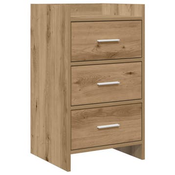 vidaXL Nachttafels Artisanaal eiken 40 x 36 x 70 cm Bewerkt, Verzenden, Nieuw