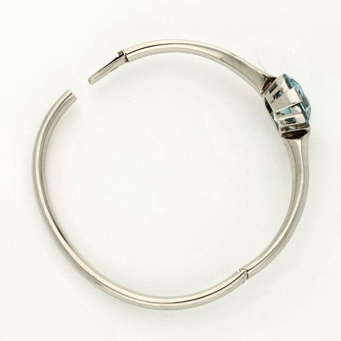 Bracelet - 14 carats Or blanc - 14.58ct. tw. Aigue-marine, Bijoux, Sacs & Beauté, Bijoux anciens