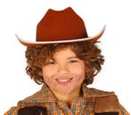 Bruine Cowboy Hoed Kind, Verzenden, Nieuw