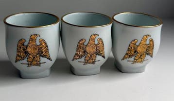 Collection thématique - Collection vintage de 3 tasses en, Antiquités & Art
