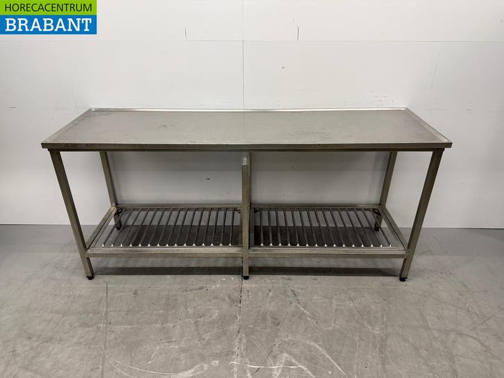 RVS Werktafel met onderschap 200 x 60 x 91 cm Horeca, Articles professionnels, Horeca | Mobilier & Aménagement, Enlèvement ou Envoi