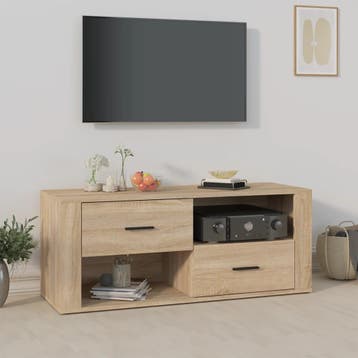 vidaXL Tv-meubel 100x35x40 cm bewerkt hout sonoma, Verzenden, Nieuw