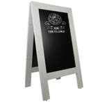 Krijtstoepbord Steigerhout Wit 75x135 cm, Zakelijke goederen, Verzenden