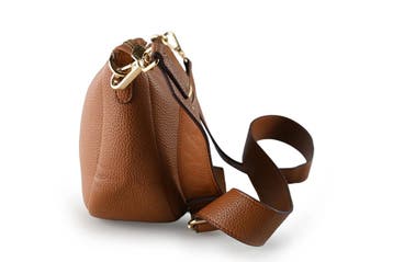 Laurent David Schoudertas Bruin, Handtassen en Accessoires, Verzenden, Zo goed als nieuw, Bruin