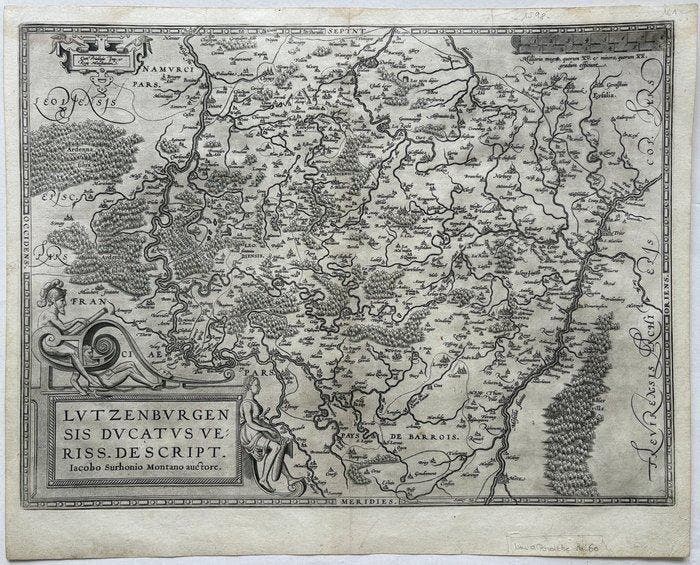 Luxembourg - Luxembourg, Belgique, Allemagne; A. Ortelius,, Boeken, Atlassen en Landkaarten
