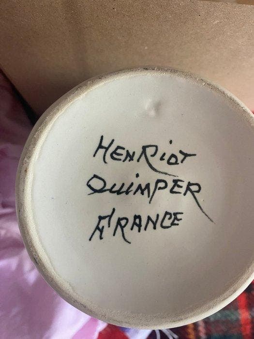 Henriot Quimper - Eetservies (29) - Petit Breton - Faience -, Antiquités & Art, Antiquités | Meubles | Tables
