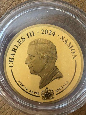 Samoa. 25 tala Harry Potter Severus Sbape - 1/200 oz (.999), Postzegels en Munten