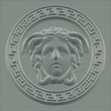 VERSACE Composizione Zilver 3D Medusa 41x41 - Vloertegel en, Ophalen of Verzenden, Nieuw