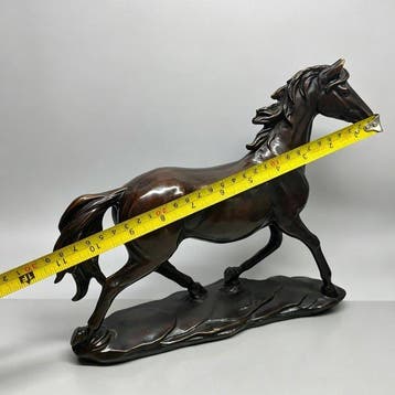 Beeld, Galloping Steed - 25 cm - Koper