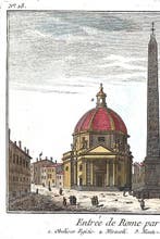 Italië - Rome; J. Lalande - Entree de Rome par la porte du