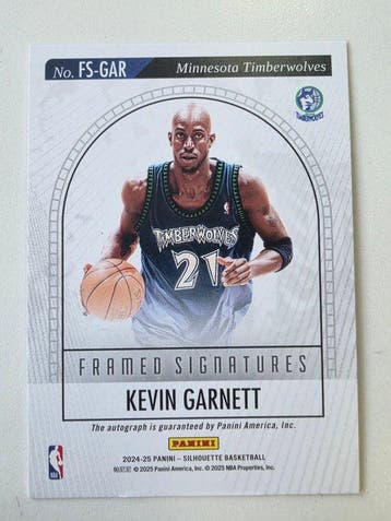 2024/25 Panini Silhouette Basketball Kevin Garnett FS-GAR, Nieuw