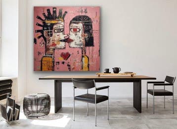 Eric Brumette - KISS ME LIKE BASQUIAT 18 - Toile L - LIMITED