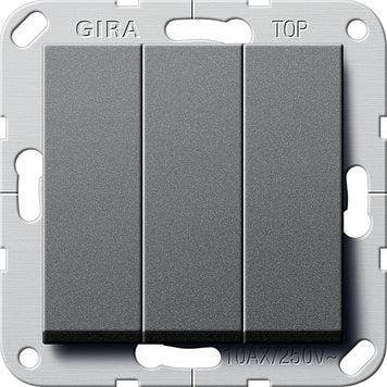 Bouton-poussoir Gira System 55 - 284428, Verzenden
