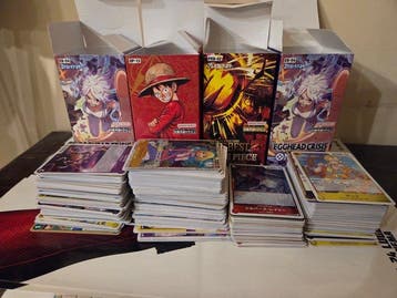 Bandai - 4 Booster box - One Piece - Lotto carte One Piece