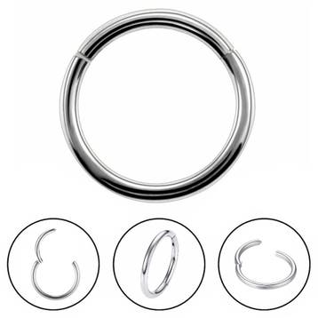 Fako Bijoux - Chirurgisch Stalen Ring Piercing - Diameter, Handtassen en Accessoires, Piercings, Verzenden, Nieuw