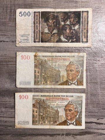Belgique. Franc 1949/1998 Lot Belgische munten en biljetten, Postzegels en Munten