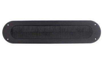 Intersteel Tochtwering Ovaal RVS/Mat Zwart, Doe-het-zelf en Bouw, Ophalen of Verzenden, Nieuw
