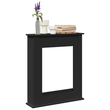 vidaXL Haardombouw 75x20x87,5 cm bewerkt hout zwart, Huis en Inrichting, Verzenden, Nieuw
