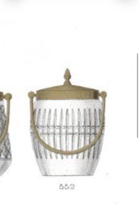 Ijsemmer - Glas, Messing, Antiquités & Art, Curiosités & Brocante