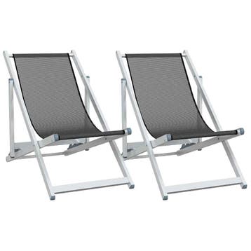 Strandstoelen 2st | 66% korting, retour deal!, Jardin & Terrasse, Verzenden