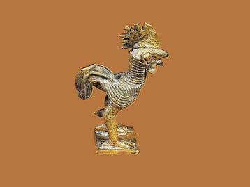 Het gewicht om het figuurlijke goud te wegen. Coq de Pagode.