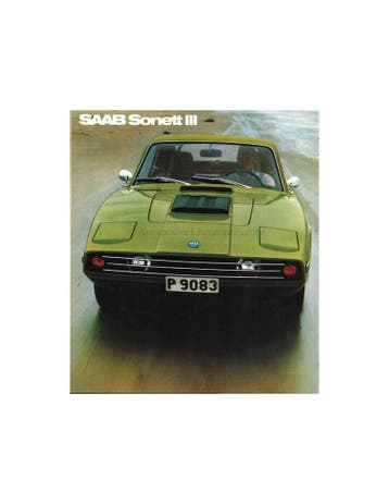 1971 SAAB SONETT BROCHURE ENGELS (USA), Ophalen of Verzenden