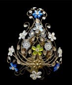 Applique murale - Métal - Trois appliques à cinq lumières,, Antiquités & Art