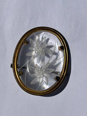 Zonder minimumprijs - Broche Elegante vintage-speld in Art