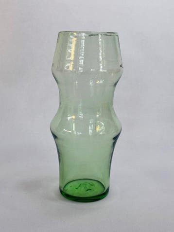 Vase - Glas Empoli - Aspect bambou, Antiek en Kunst