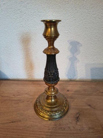 Candélabre - Laiton moulé - Porte-bougies Empire, Antiquités & Art