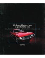 1972 TOYOTA PROGRAMMA BROCHURE ENG (USA)