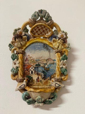 Bénitier - XXe siècle - Napoli - 28 cm