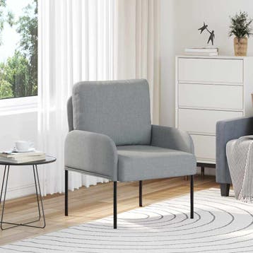 vidaXL bank / zetelen met kussen 55cm Lichtgrijs Multiplex, Huis en Inrichting, Verzenden, Nieuw