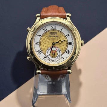 Seiko - Quartz Chronograph Magic Hands / Globe Dial -