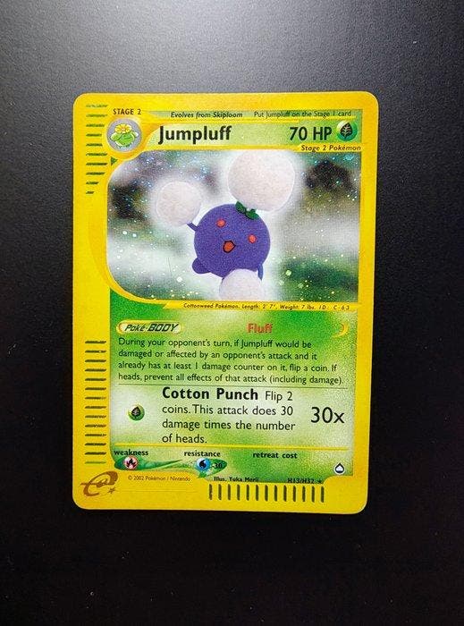 Pokémon - 5 Card - Jumpluff Holo H13/H32 - Magneton Reverse, Hobby en Vrije tijd, Verzamelkaartspellen | Pokémon