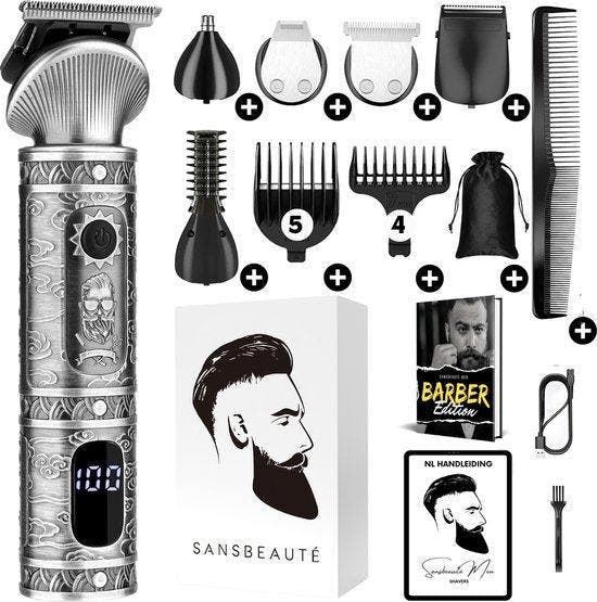 2dekans | 6-in-1 Baardtrimmer Mannen – Bodygroomer – Incl. 6, Handtassen en Accessoires, Uiterlijk | Haarverzorging, Ophalen of Verzenden