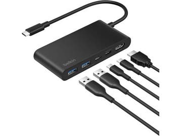 Veiling - Belkin USB C Hub - 5-poorts USB-C - 4K@60Hz HDMI -