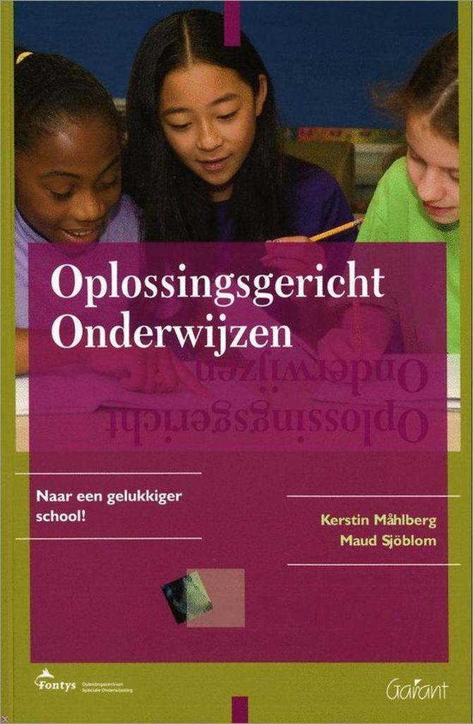 Oplossingsgericht onderwijzen / Fontys OSO-Reeks K. Mahlberg, Livres, Livres d'étude & Cours, Envoi